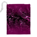 Magenta Black Swirl Drawstring Pouch (4XL) Back