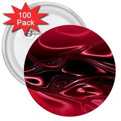 Crimson Red Black Swirl 3  Buttons (100 Pack)  by SpinnyChairDesigns