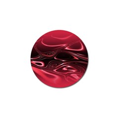 Crimson Red Black Swirl Golf Ball Marker (4 Pack) by SpinnyChairDesigns