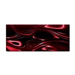 Crimson Red Black Swirl Hand Towel Front