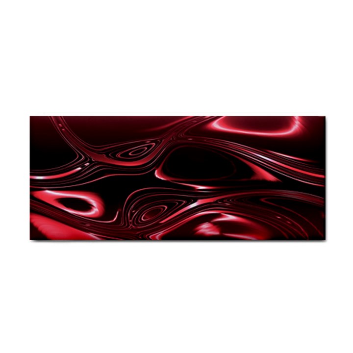 Crimson Red Black Swirl Hand Towel