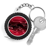 Crimson Red Black Swirl Measuring Tape Front