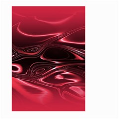 Crimson Red Black Swirl Large Garden Flag (two Sides) by SpinnyChairDesigns