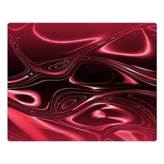 Crimson Red Black Swirl Double Sided Flano Blanket (large)  by SpinnyChairDesigns