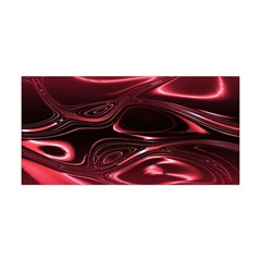 Crimson Red Black Swirl Yoga Headband by SpinnyChairDesigns