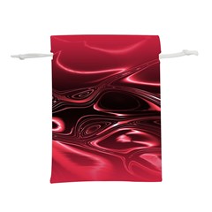 Crimson Red Black Swirl Lightweight Drawstring Pouch (s) by SpinnyChairDesigns