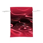 Crimson Red Black Swirl Lightweight Drawstring Pouch (S) Front