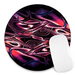 Abstract Art Swirls Round Mousepads Front