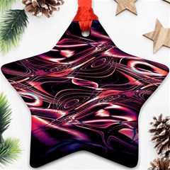 Abstract Art Swirls Ornament (star) by SpinnyChairDesigns