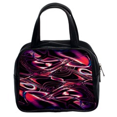 Abstract Art Swirls Classic Handbag (two Sides) by SpinnyChairDesigns