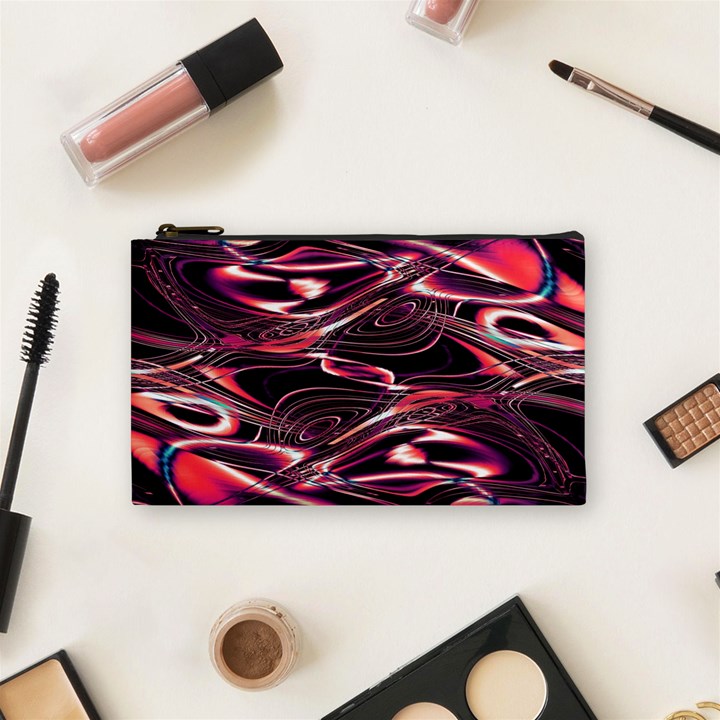 Abstract Art Swirls Cosmetic Bag (Small)