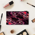 Abstract Art Swirls Cosmetic Bag (Small) Back