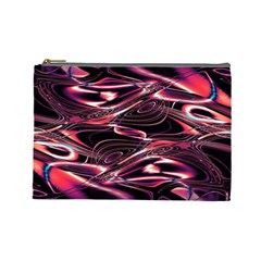 Abstract Art Swirls Cosmetic Bag (large) by SpinnyChairDesigns