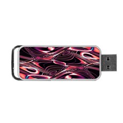 Abstract Art Swirls Portable Usb Flash (one Side) by SpinnyChairDesigns