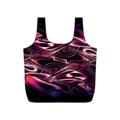 Abstract Art Swirls Full Print Recycle Bag (s) by SpinnyChairDesigns