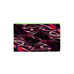 Abstract Art Swirls Cosmetic Bag (xs) by SpinnyChairDesigns