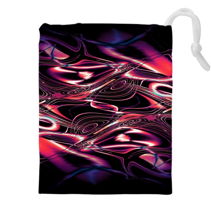 Abstract Art Swirls Drawstring Pouch (5XL)