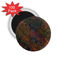 Boho Floral Pattern 2 25  Magnets (100 Pack)  by SpinnyChairDesigns