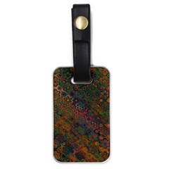 Boho Floral Pattern Luggage Tag (one Side) by SpinnyChairDesigns