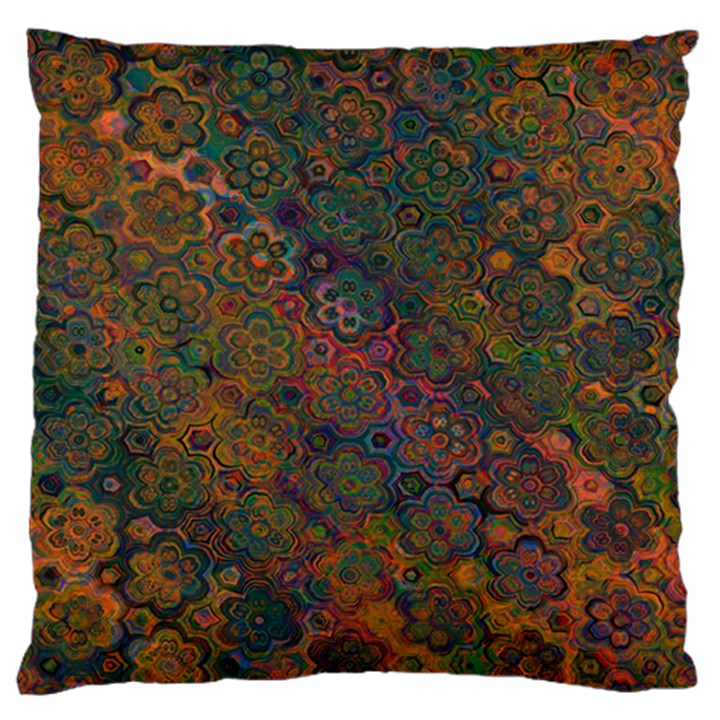 Boho Floral Pattern Large Cushion Case (One Side)