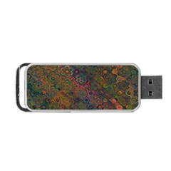 Boho Floral Pattern Portable Usb Flash (one Side) by SpinnyChairDesigns