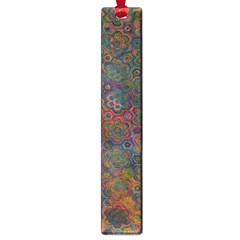 Boho Floral Pattern Large Book Marks by SpinnyChairDesigns