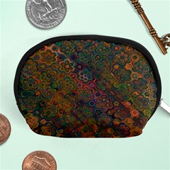 Boho Floral Pattern Accessory Pouch (medium) by SpinnyChairDesigns