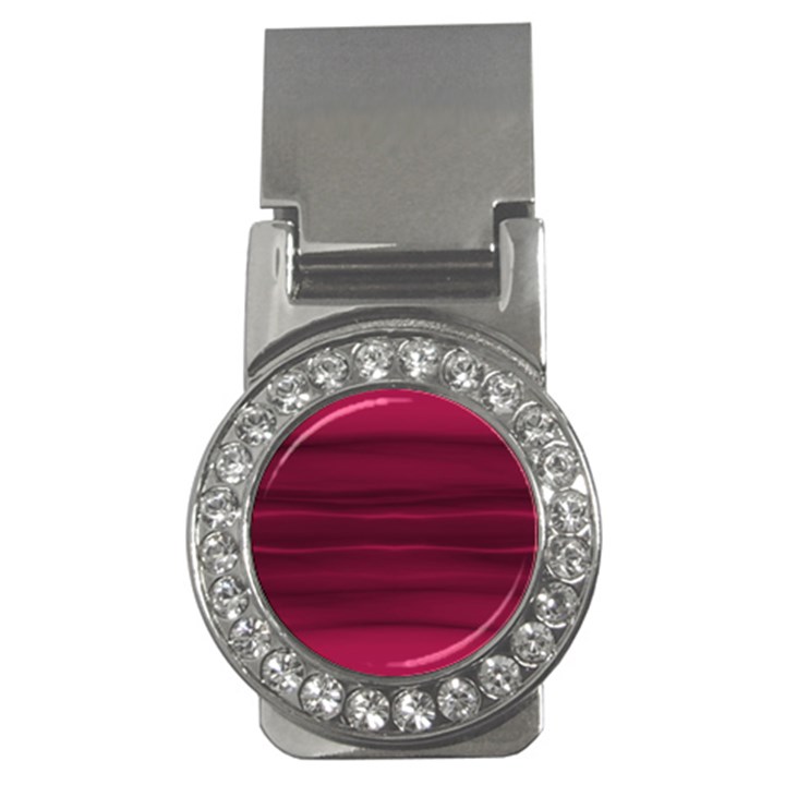 Dark Rose Pink Ombre  Money Clips (CZ) 