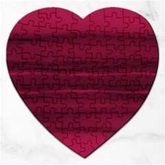 Dark Rose Pink Ombre  Jigsaw Puzzle (heart) by SpinnyChairDesigns