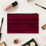 Dark Rose Pink Ombre  Cosmetic Bag (Medium) Back