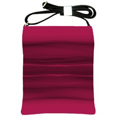 Dark Rose Pink Ombre  Shoulder Sling Bag by SpinnyChairDesigns