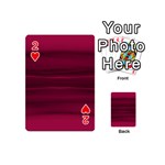 Dark Rose Pink Ombre  Playing Cards 54 Designs (Mini) Front - Heart2