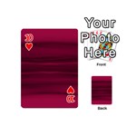 Dark Rose Pink Ombre  Playing Cards 54 Designs (Mini) Front - Heart10