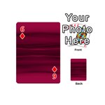 Dark Rose Pink Ombre  Playing Cards 54 Designs (Mini) Front - Diamond6