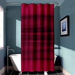 Dark Rose Pink Ombre  Shower Curtain 36  X 72  (stall)  by SpinnyChairDesigns