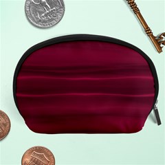 Dark Rose Pink Ombre  Accessory Pouch (large) by SpinnyChairDesigns