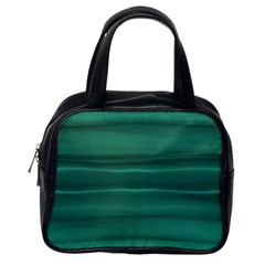 Biscay Green Ombre Classic Handbag (one Side) by SpinnyChairDesigns