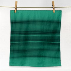 Biscay Green Ombre Face Towel by SpinnyChairDesigns