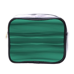 Biscay Green Ombre Mini Toiletries Bag (one Side) by SpinnyChairDesigns