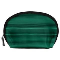 Biscay Green Ombre Accessory Pouch (large) by SpinnyChairDesigns