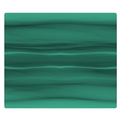 Biscay Green Ombre Double Sided Flano Blanket (small)  by SpinnyChairDesigns