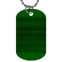 Emerald Green Ombre Dog Tag (one Side) by SpinnyChairDesigns