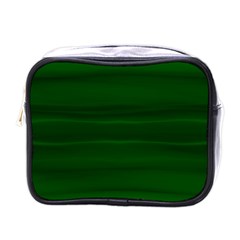 Emerald Green Ombre Mini Toiletries Bag (one Side) by SpinnyChairDesigns