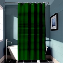 Emerald Green Ombre Shower Curtain 36  X 72  (stall)  by SpinnyChairDesigns