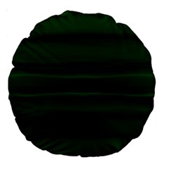 Emerald Green Ombre Large 18  Premium Round Cushions by SpinnyChairDesigns