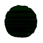 Emerald Green Ombre Standard 15  Premium Flano Round Cushions Front