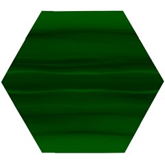 Emerald Green Ombre Wooden Puzzle Hexagon by SpinnyChairDesigns