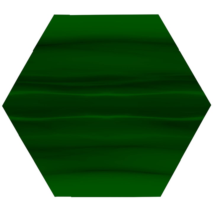 Emerald Green Ombre Wooden Puzzle Hexagon