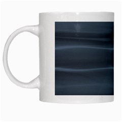 Faded Denim Blue Grey Ombre White Mugs