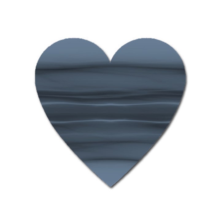 Faded Denim Blue Grey Ombre Heart Magnet